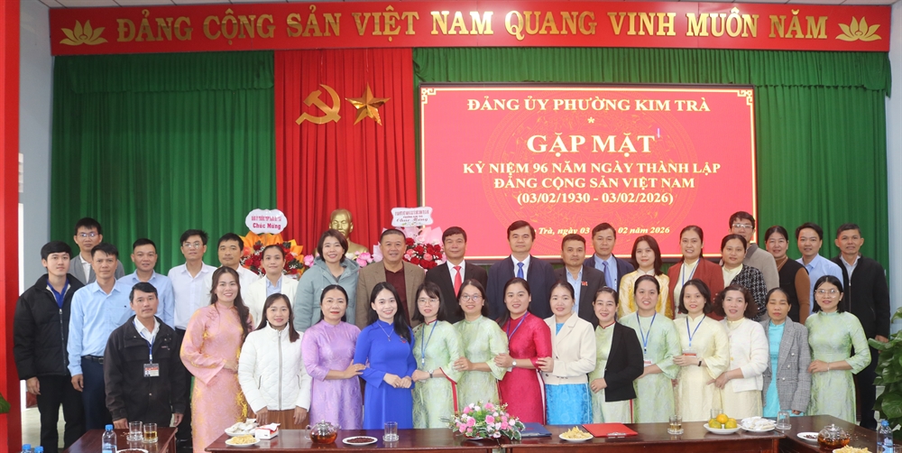 Phường Kim Trà gặp mặt kỷ niệm 96 năm Ngày thành lập Đảng Cộng sản Việt Nam